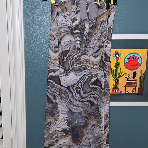 NEW Camila Coelho Agate print w/crystal accents Halter Mini Dress ✨ - Picture 6 of 8